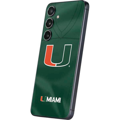 University of Miami Green Jersey Galaxy A16 5G Skin