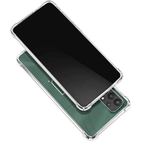 University of Miami Green Jersey Galaxy A32 5G Clear Case