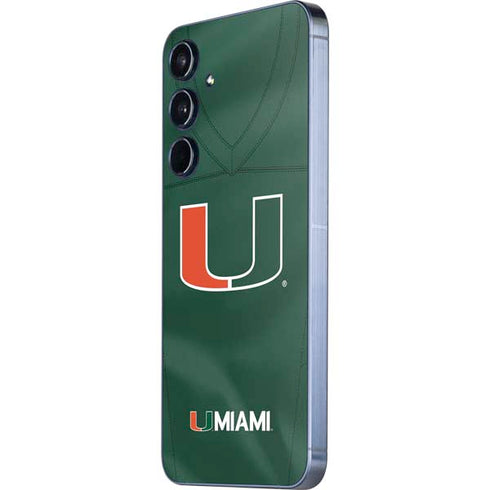 University of Miami Green Jersey Galaxy A36 5G Skin