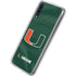 University of Miami Green Jersey Galaxy A50 Clear Case
