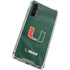 University of Miami Green Jersey Galaxy A54 5G Clear Case