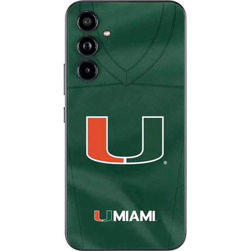 University of Miami Green Jersey Galaxy A54 5G Skin