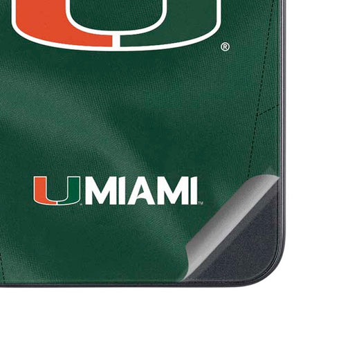 University of Miami Green Jersey Galaxy A54 5G Skin