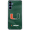 University of Miami Green Jersey Galaxy A55 5G Clear Case