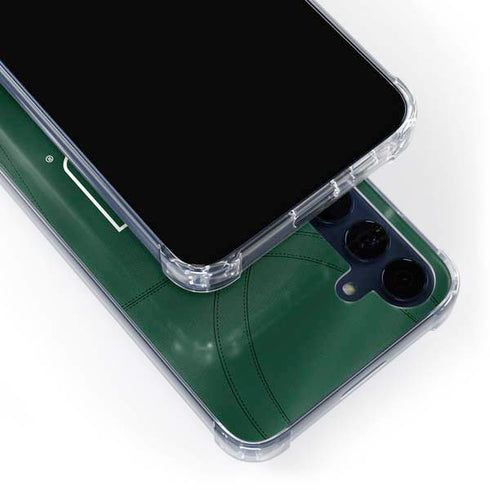 University of Miami Green Jersey Galaxy A55 5G Clear Case