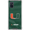 University of Miami Green Jersey Galaxy A71 5G Clear Case