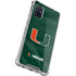 University of Miami Green Jersey Galaxy A71 5G Clear Case