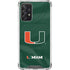 University of Miami Green Jersey Galaxy A72 5G Clear Case
