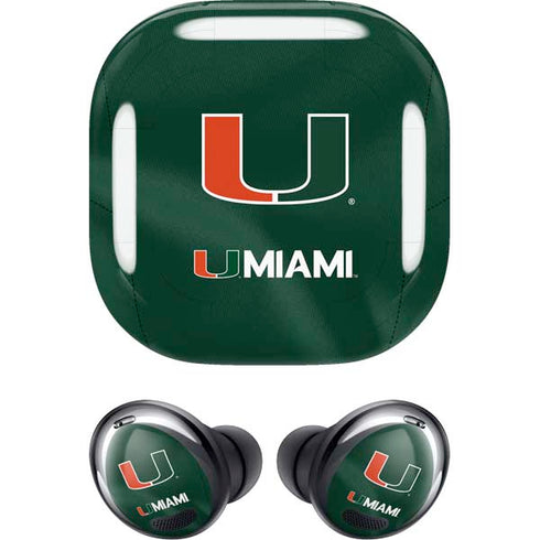 University of Miami Green Jersey Galaxy Buds Pro Skin