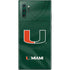 University of Miami Green Jersey Galaxy Note 10 Plus Skin