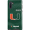University of Miami Green Jersey Galaxy Note 10 Pro Case