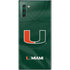 University of Miami Green Jersey Galaxy Note 10 Skin
