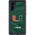 University of Miami Green Jersey Galaxy Note 10 Waterproof Case