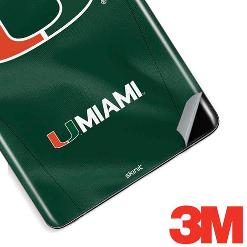 University of Miami Green Jersey Galaxy Note 8 Skin
