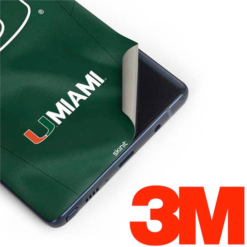 University of Miami Green Jersey Galaxy Note 9 Skin