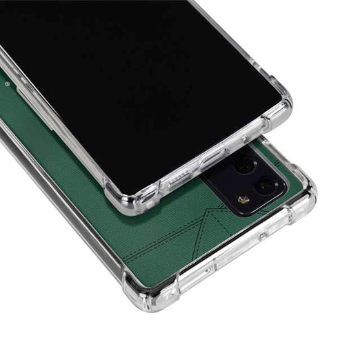 University of Miami Green Jersey Galaxy Note20 5G Clear Case