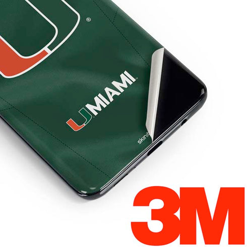 University of Miami Green Jersey Galaxy S10 Skin