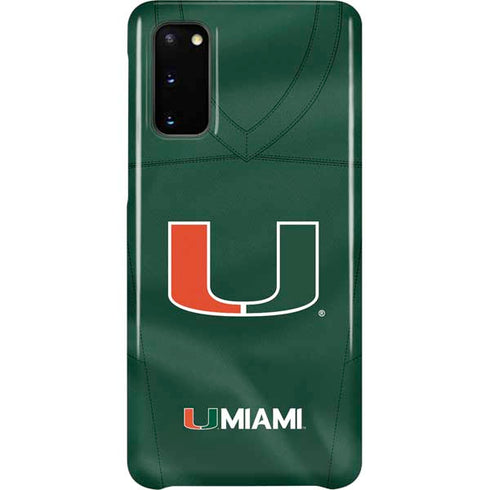 University of Miami Green Jersey Galaxy S20 Lite Case