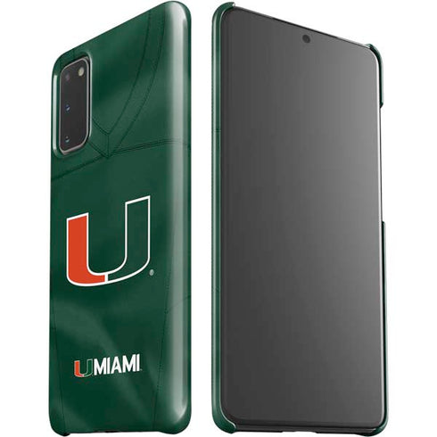 University of Miami Green Jersey Galaxy S20 Lite Case