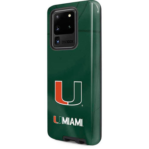University of Miami Green Jersey Galaxy S20 Ultra 5G Pro Case