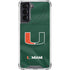 University of Miami Green Jersey Galaxy S21 5G Clear Case