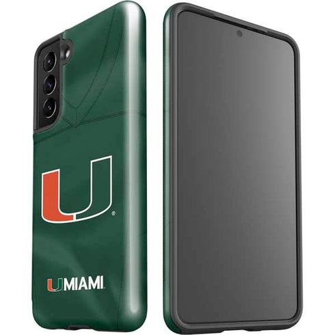 University of Miami Green Jersey Galaxy S21 5G Pro Case