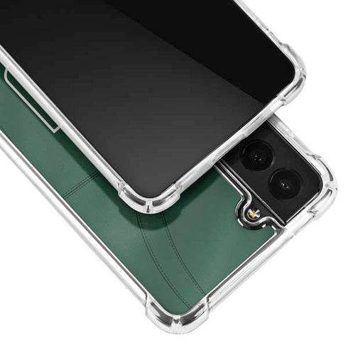 University of Miami Green Jersey Galaxy S21 FE Clear Case