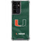 University of Miami Green Jersey Galaxy S21 Ultra 5G Clear Case
