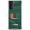 University of Miami Green Jersey Galaxy S22 Clear Case