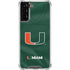 University of Miami Green Jersey Galaxy S22 Plus Clear Case