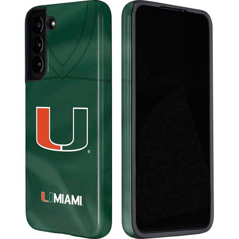 University of Miami Green Jersey Galaxy S22 Plus Pro Case