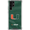 University of Miami Green Jersey Galaxy S22 Ultra Clear Case