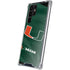 University of Miami Green Jersey Galaxy S22 Ultra Clear Case