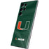 University of Miami Green Jersey Galaxy S22 Ultra Skin