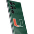 University of Miami Green Jersey Galaxy S22 Ultra Skin