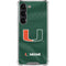 University of Miami Green Jersey Galaxy S23 Clear Case