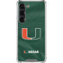 University of Miami Green Jersey Galaxy S23 Clear Case