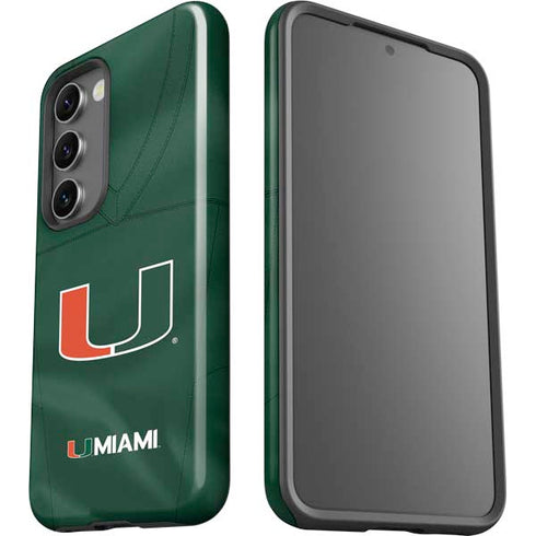 University of Miami Green Jersey Galaxy S23 Plus Pro Case
