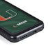 University of Miami Green Jersey Galaxy S23 Plus Waterproof Case