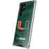University of Miami Green Jersey Galaxy S23 Ultra Clear Case
