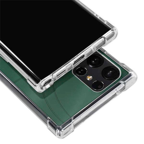 University of Miami Green Jersey Galaxy S23 Ultra Clear Case