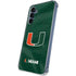 University of Miami Green Jersey Galaxy S24 Clear Case