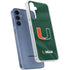University of Miami Green Jersey Galaxy S24 Clear Case