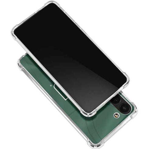 University of Miami Green Jersey Galaxy S24 FE Clear Case