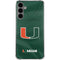 University of Miami Green Jersey Galaxy S24 Plus Clear Case