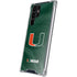 University of Miami Green Jersey Galaxy S24 Ultra Clear Case