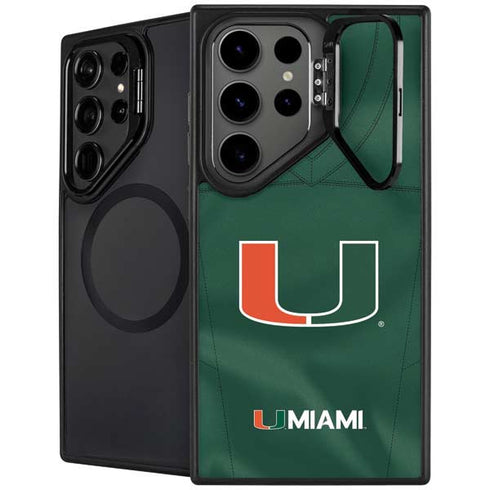 University of Miami Green Jersey Galaxy Cases