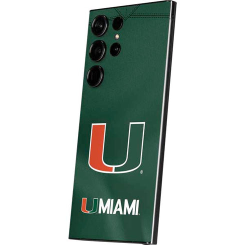 University of Miami Green Jersey Galaxy S25 Ultra Skin