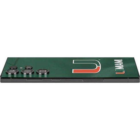 University of Miami Green Jersey Galaxy S24 Ultra Skin