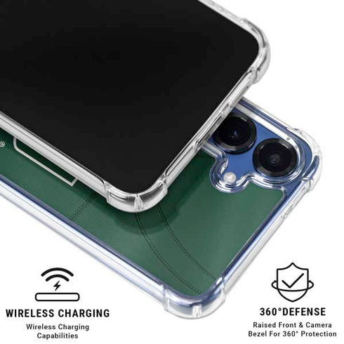 University of Miami Green Jersey Galaxy S25 Plus Clear Case